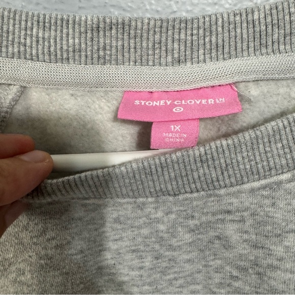 Stony Clover Lane Target sweatshirt gray 1x - Picture 6 of 7